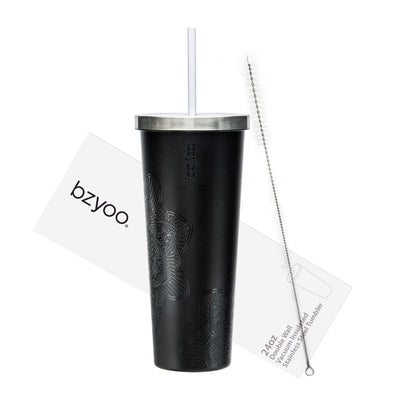 24oz SUP Double Wall Vacuum Insulated Stainless Steel Tumbler w/ Straw Lid - bzyoo