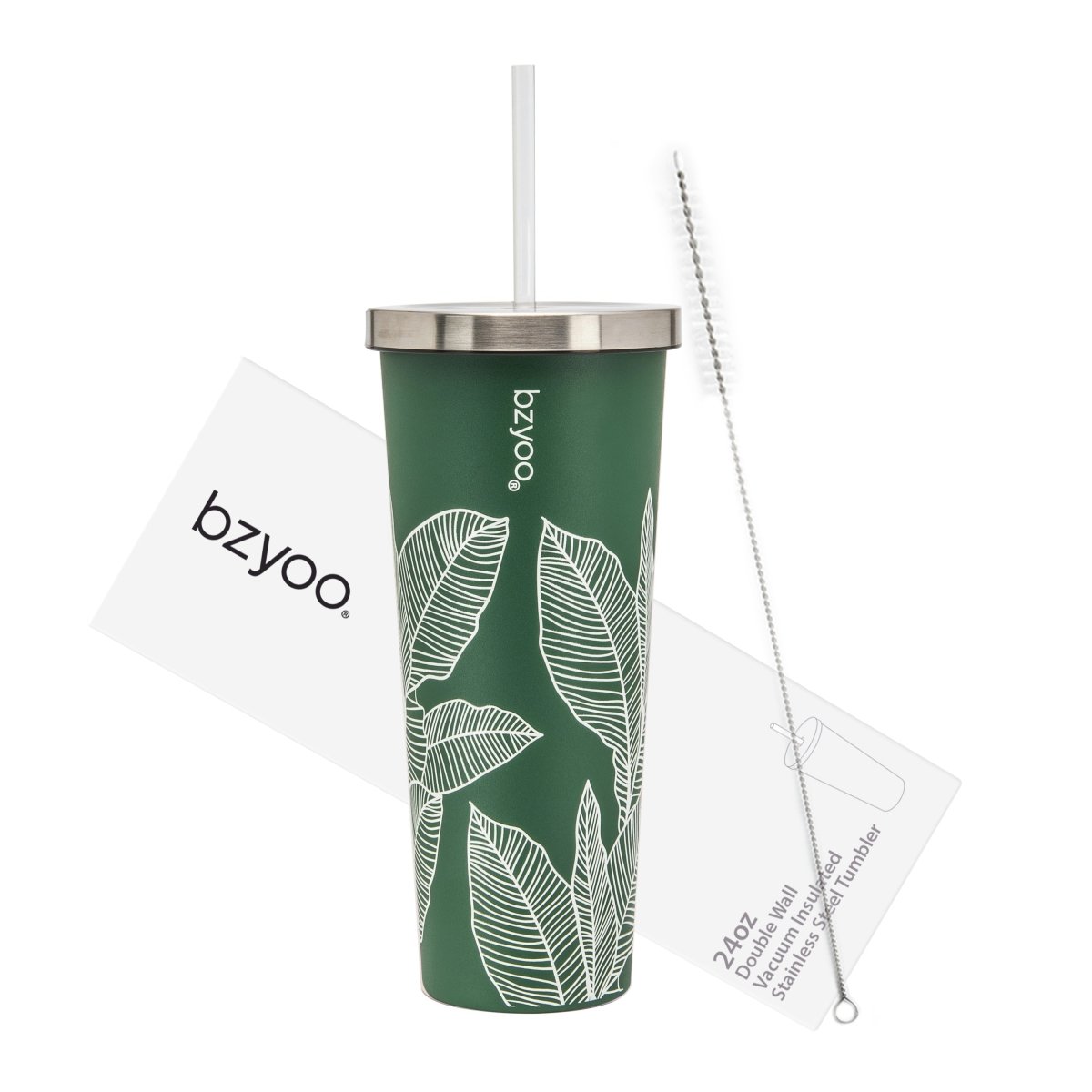 KSP Cool It Double Wall Tumbler with Straw (Stainless Steel)