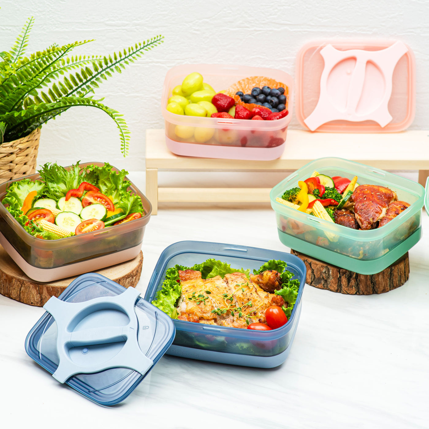 Bzyoo 25.5oz Prestoor Bento Lunch Box - Brown