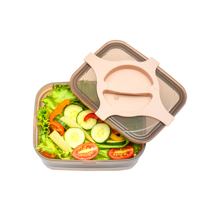 Bzyoo 25.5oz Prestoor Bento Lunch Box - Brown