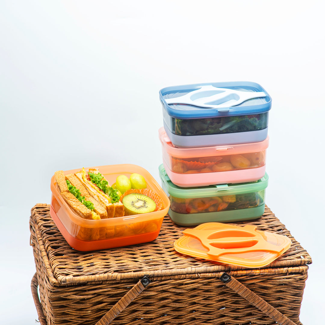 Prestoor 25.5oz Adult Lunch Bento Box Pack of 4 | Bzyoo