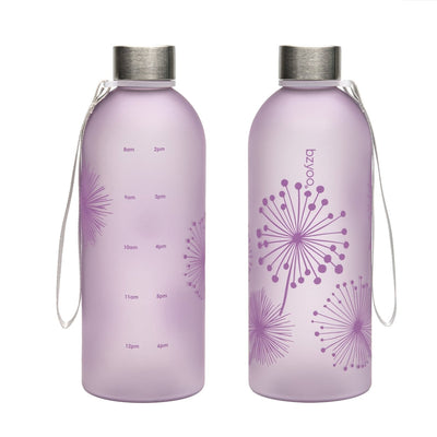 32oz Time Marker Tritan Water Bottle w/ Carrying Strap - Dandelion Purple - bzyoo