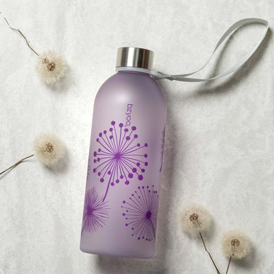 32oz Time Marker Tritan Water Bottle w/ Carrying Strap - Dandelion Purple - bzyoo