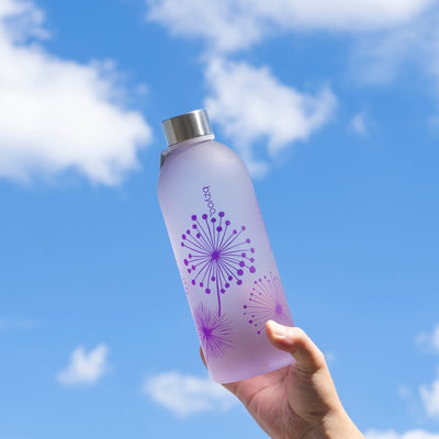 32oz Time Marker Tritan Water Bottle w/ Carrying Strap - Dandelion Purple - bzyoo
