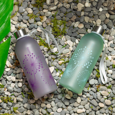 32oz Time Marker Tritan Water Bottle w/ Carrying Strap - Dandelion Purple - bzyoo