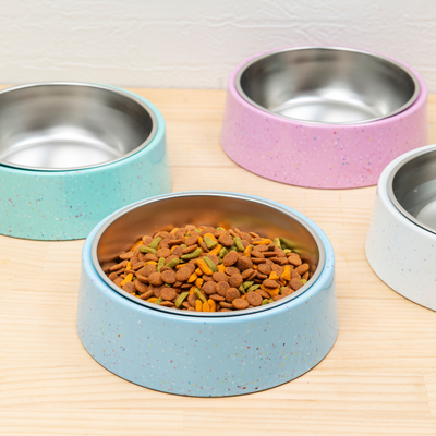 Bzyoo 32oz 4CUP Elevated Dog & Cat Bowl - Blue