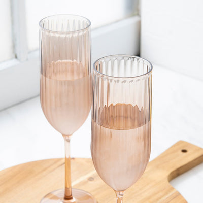 7oz Serenity Champagne Glass Set – 4 Piece - bzyoo