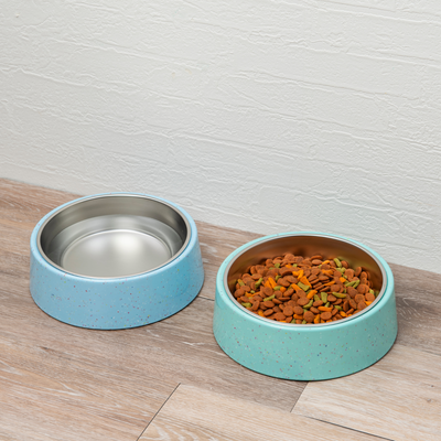 Bzyoo 32oz 4CUP Elevated Dog & Cat Bowl - Green