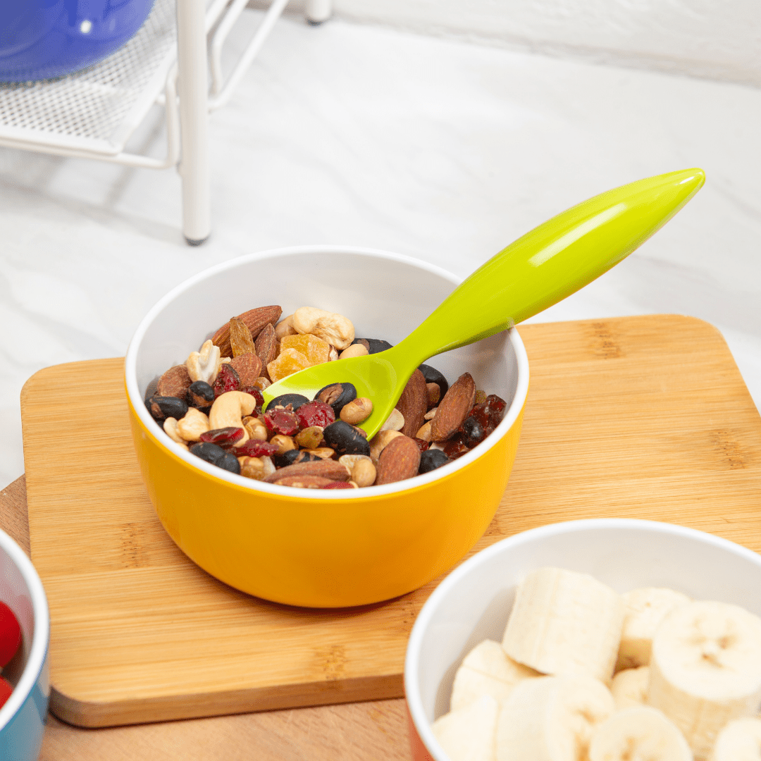 bzyoo Set of 6 Small Bowls, 4.5" 14.3 OZ ColorPop Melamine Bowls - Bright Color - bzyoo
