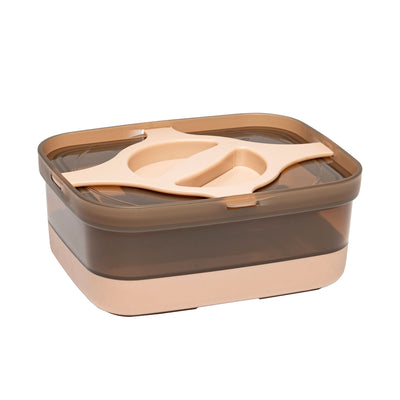 Bzyoo 25.5oz Prestoor Bento Lunch Box - Brown
