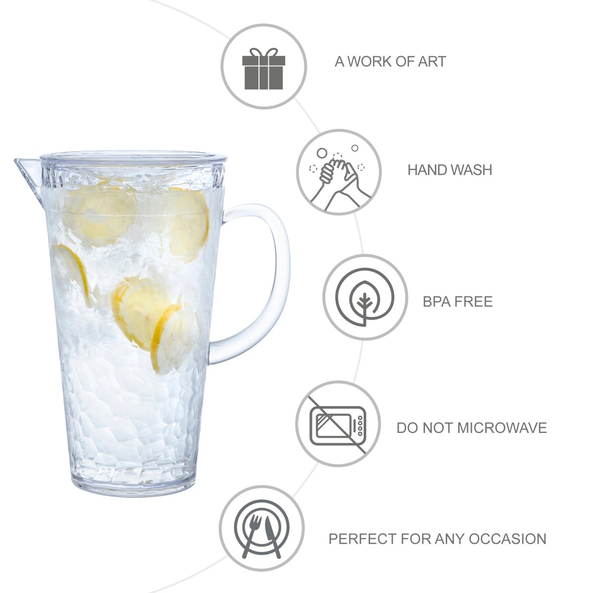 ChillCraft Clear Pitcher - bzyoo