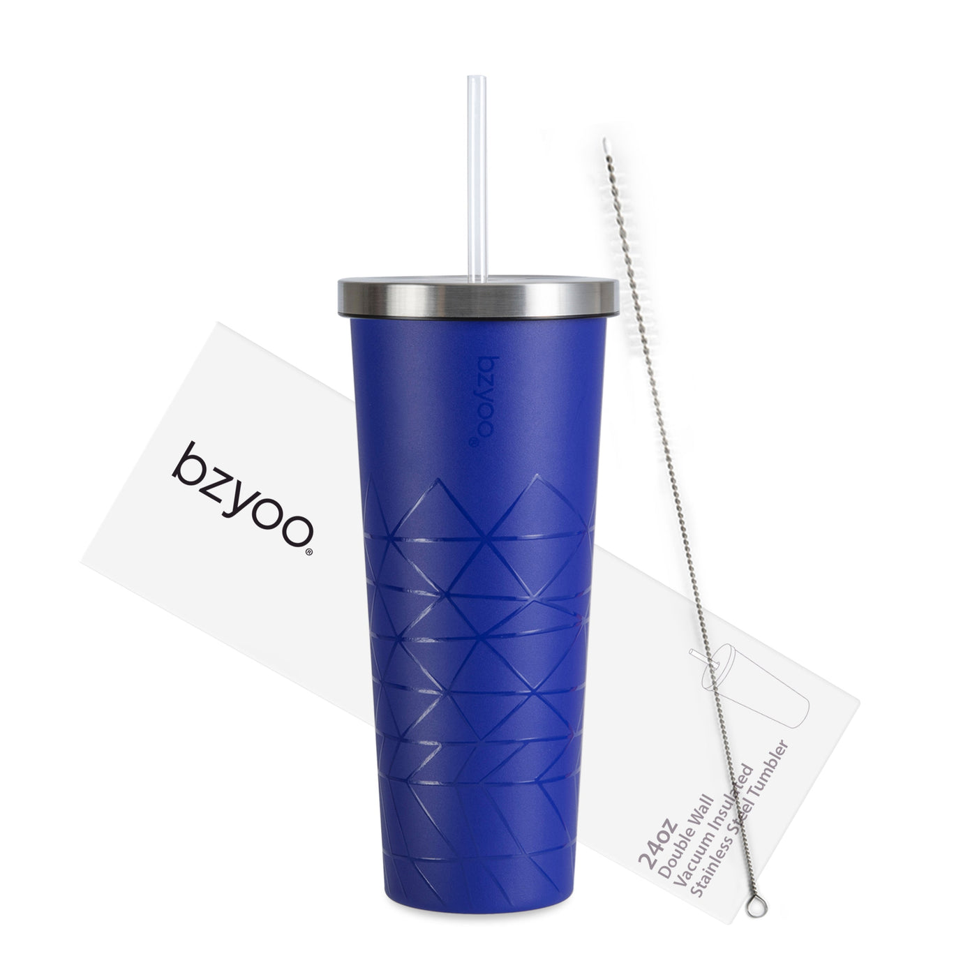 24oz SUP Double Wall Vacuum Insulated Stainless Steel Tumbler w/ Straw Lid - Spidy Blue