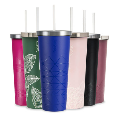 24oz SUP Double Wall Vacuum Insulated Stainless Steel Tumbler w/ Straw Lid - Spidy Blue