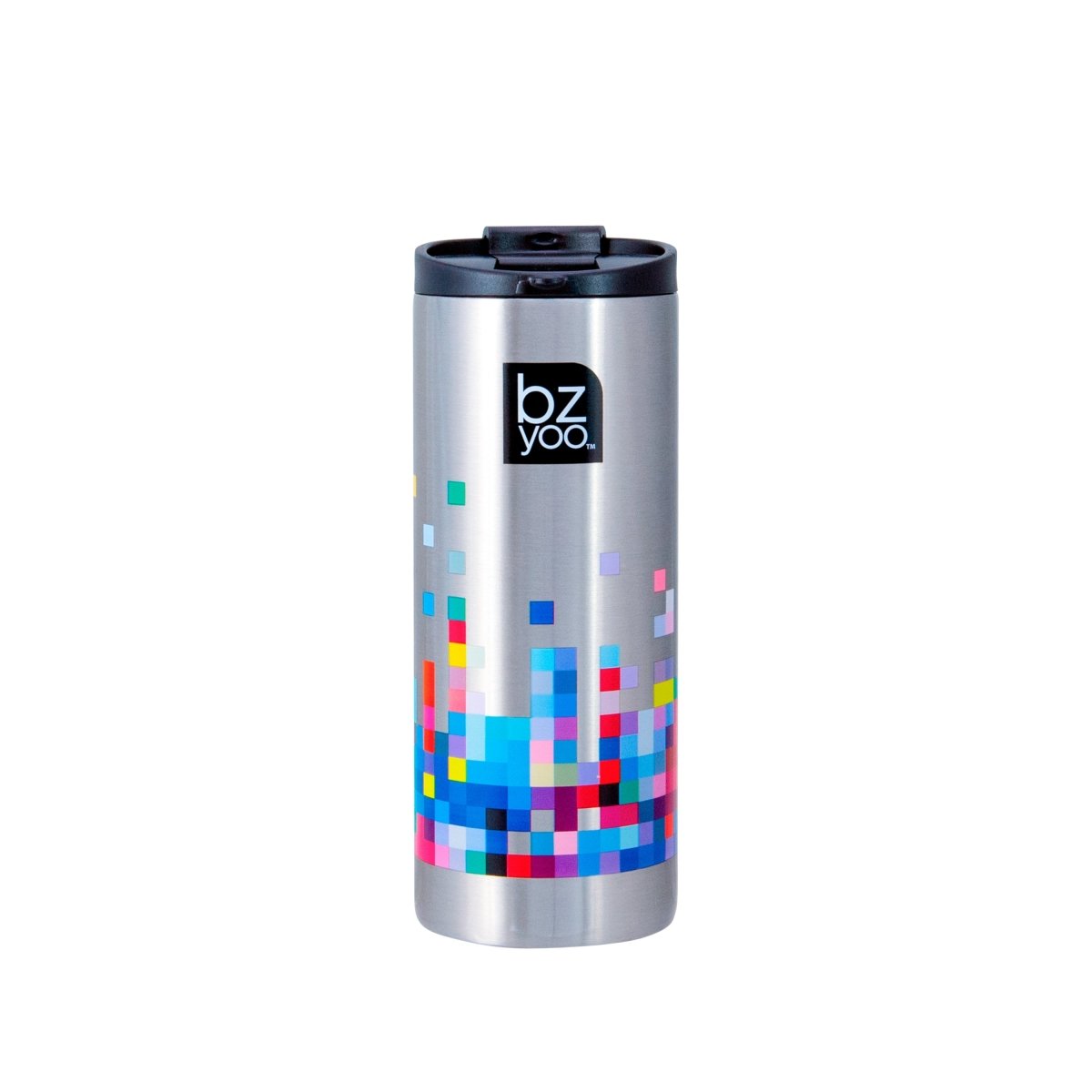 12oz Brew Stainless Steel Vacuum Double Wall Insulated Tumbler - Glitch Silver - bzyoo