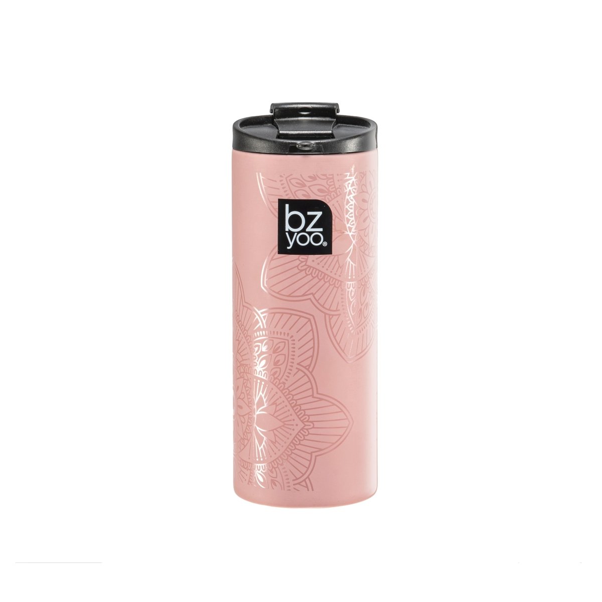 12oz Brew Stainless Steel Vacuum Double Wall Insulated Tumbler - La La Mandala Pink - bzyoo