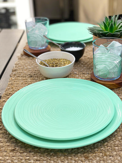 12pc Organica Melamine Plate & Plastic Tumbler Dinnerware Set - bzyoo