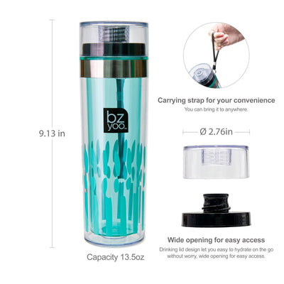 13.5oz Swill Water Bottle w/ Carrying Strap - Organica Terracotta - bzyoo