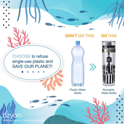 13.5oz Swill Water Bottle w/ Carrying Strap - Soar Black - bzyoo