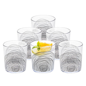 14oz Organica Plastic Tumbler Set of 6 - Black - bzyoo