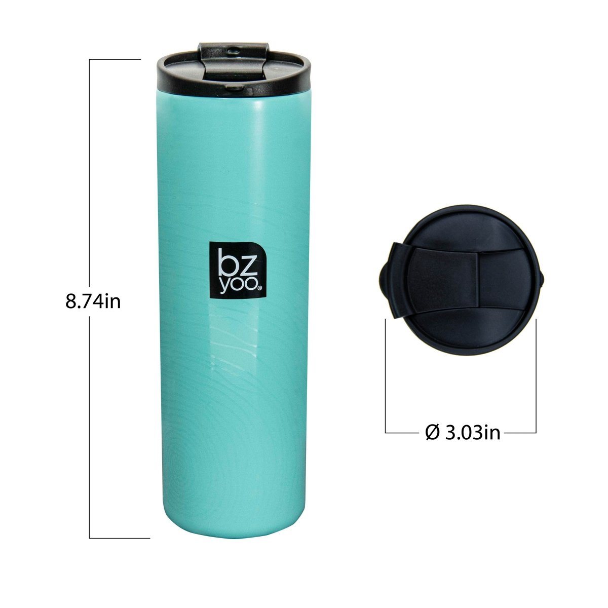 15oz Brew Stainless Steel Vacuum Double Wall Insulated Tumbler - Organica Mint - bzyoo
