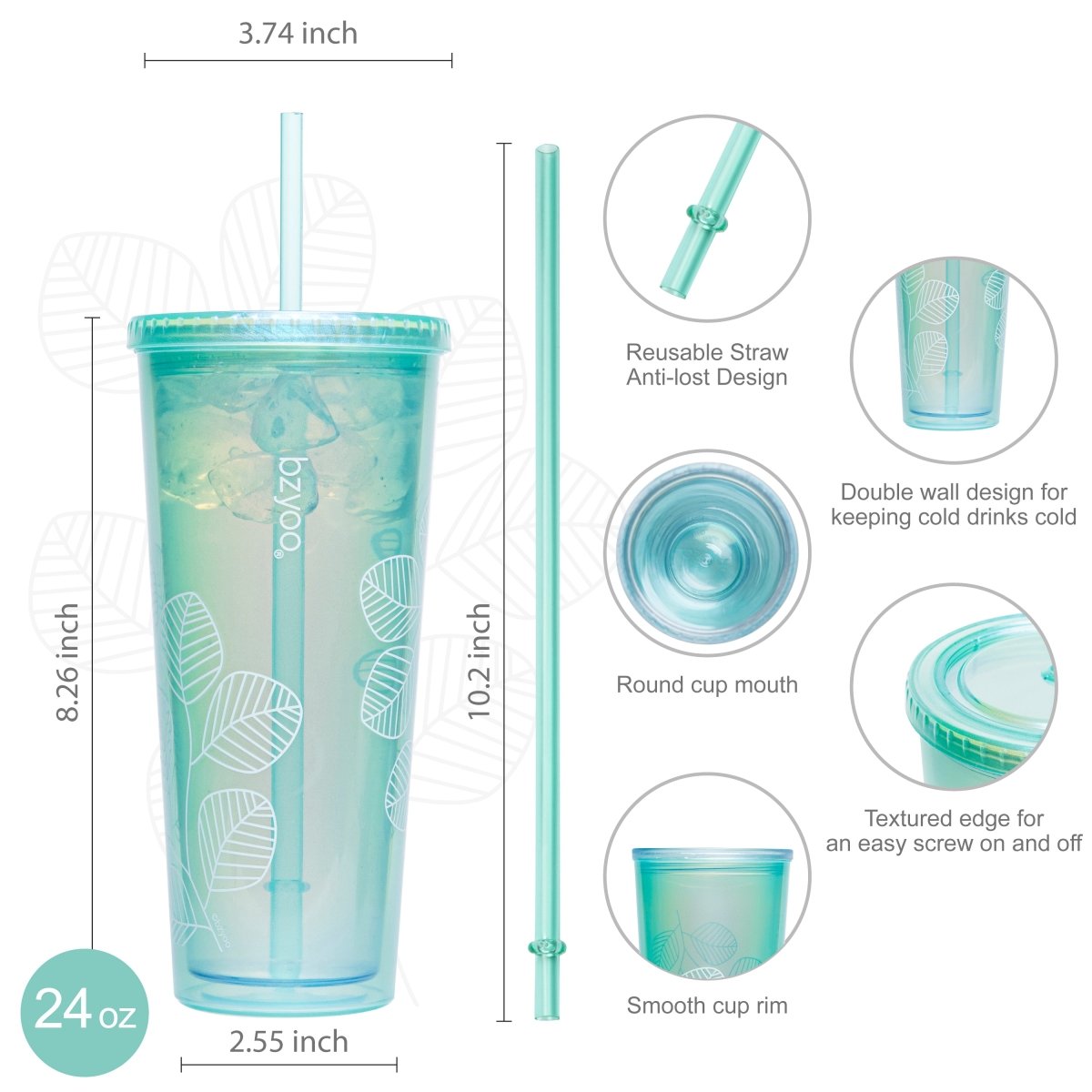 Silicone Water Bottle Cap & Straw – Simply Zero