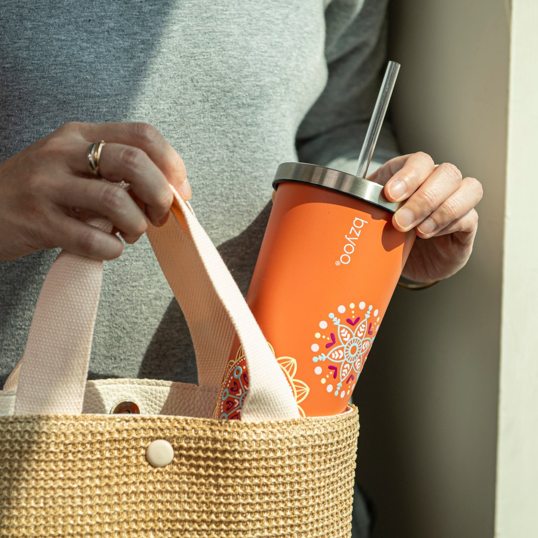 24oz SUP Double Wall Vacuum Insulated Stainless Steel Tumbler w/ Straw
