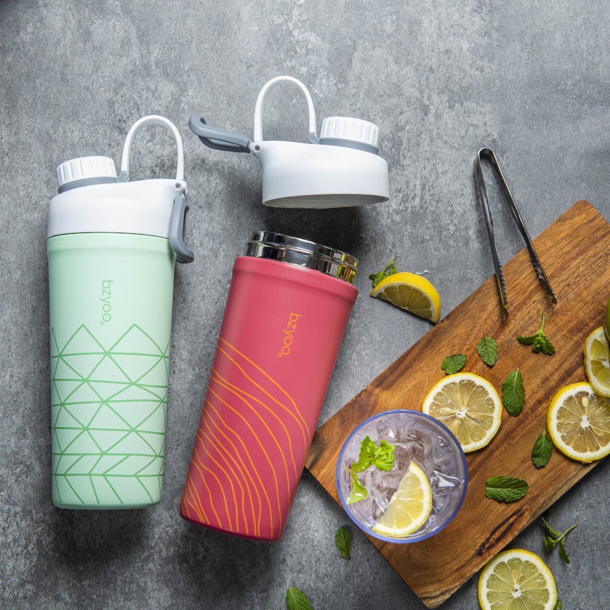 26 HyPro Insulated Stainless Steel Double Wall Shaker Water Bottle - bzyoo