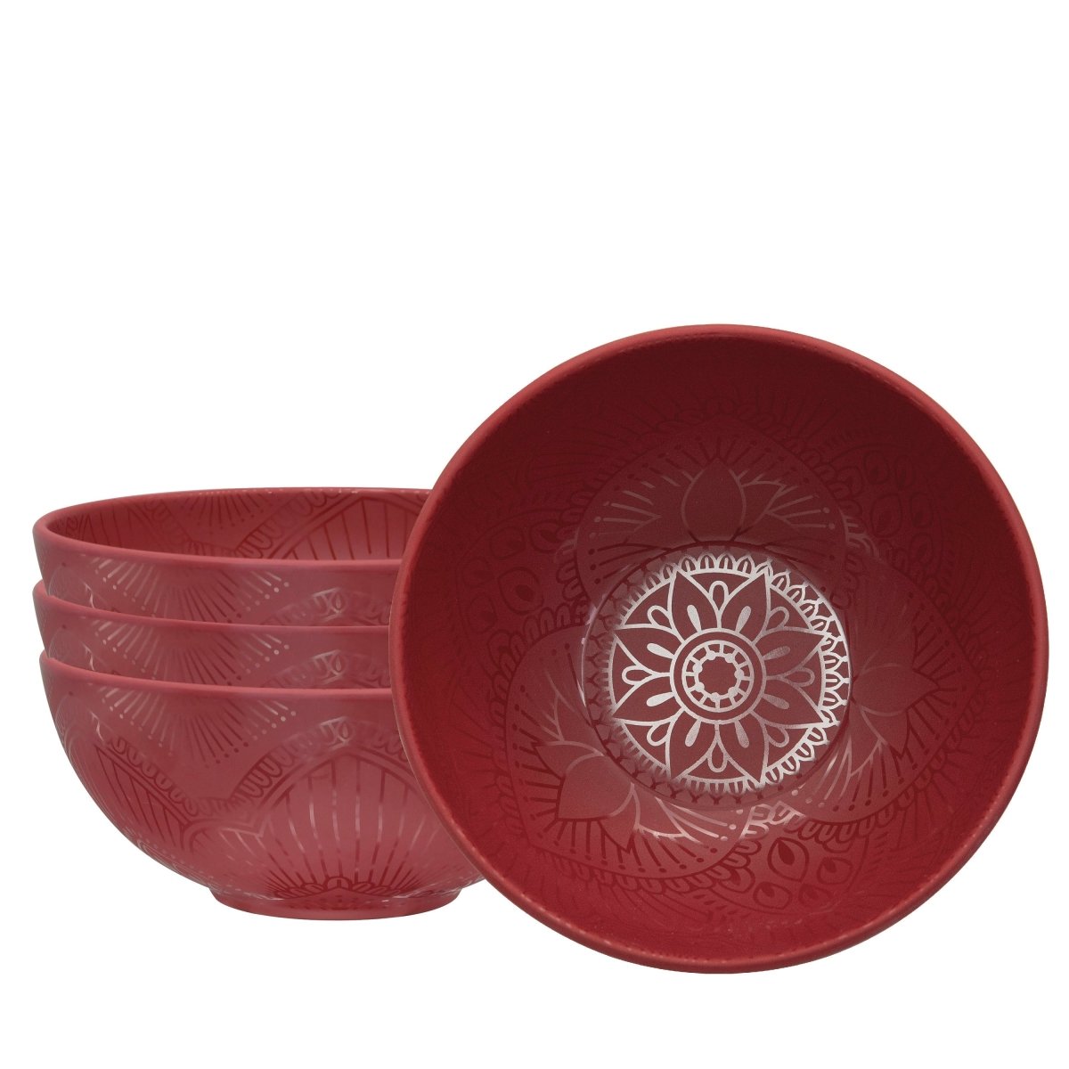4pc La La Mandala Melamine Bowl Set - bzyoo