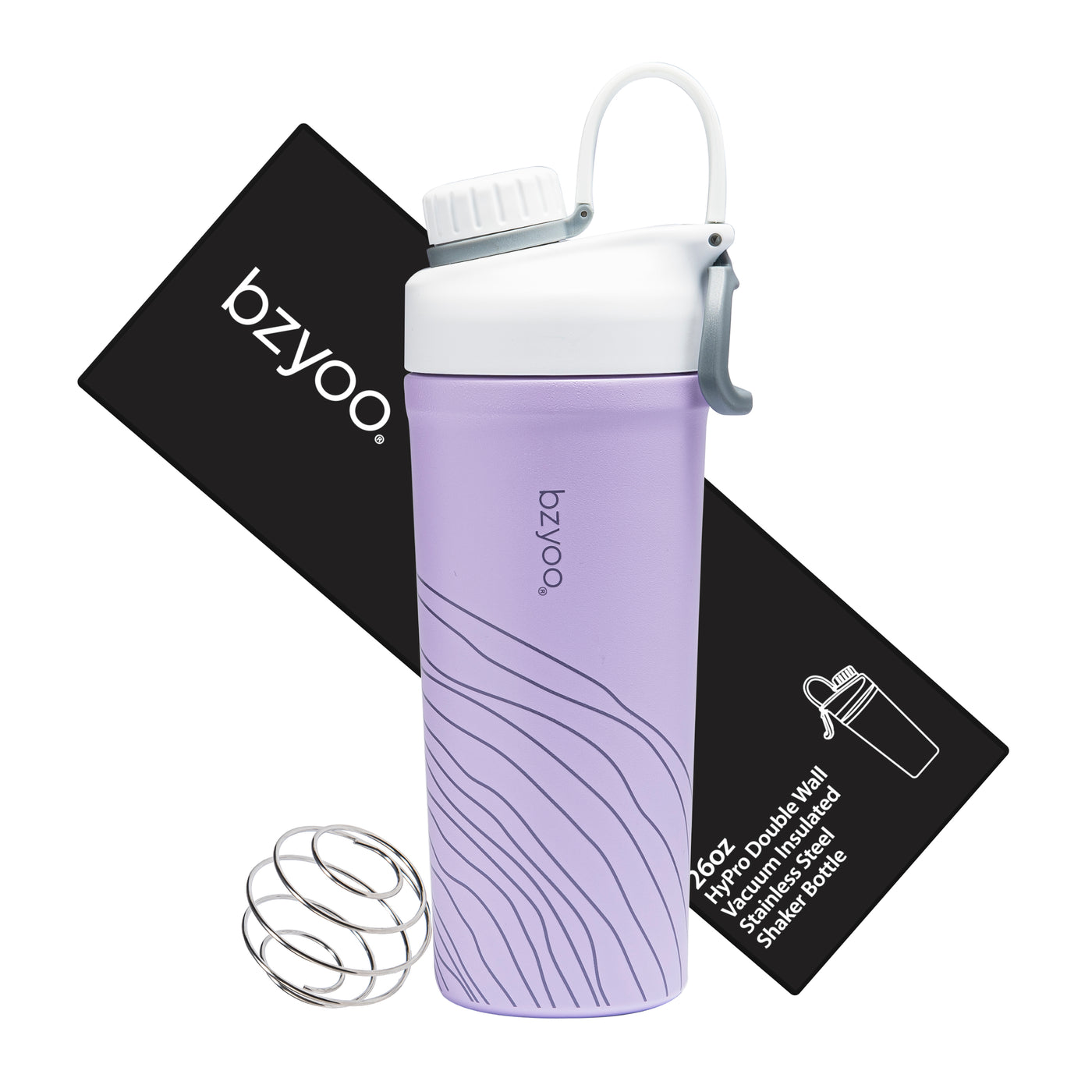 26oz HyPro Insulated Stainless Steel Double Wall Shaker Water Bottle - Organica Purple